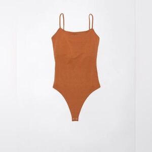 American Eagle Burnt Orange Cami Bodysuit Size Xsmall